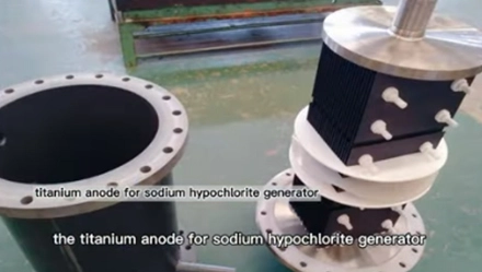 Titanium Anode for Sodium Hypochlorite Generator